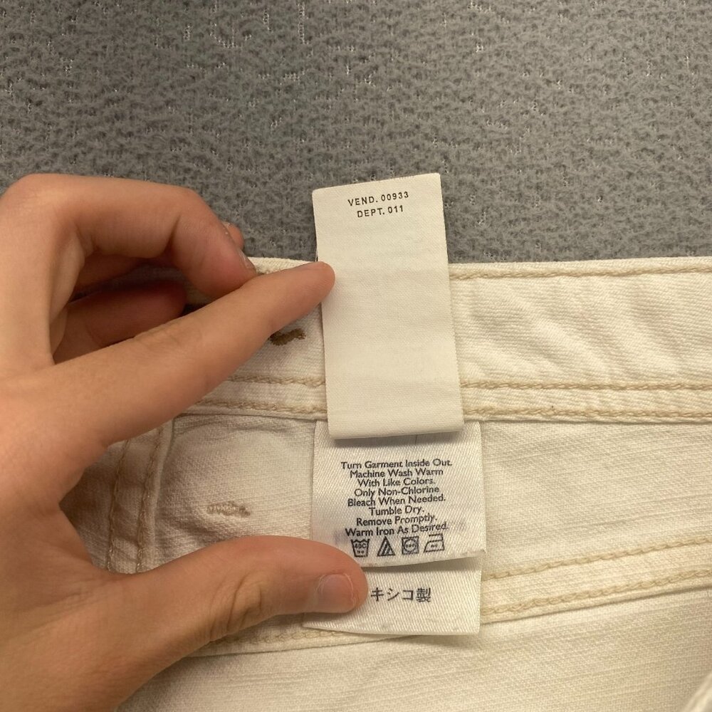 Eddie Bauer Classic Bootcut Jeans Women's White Size 12 Denim,Embroidery - Picture 10 of 12